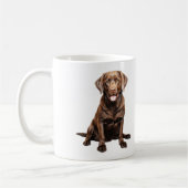 Mug à café Labrador Chocolat (Gauche)
