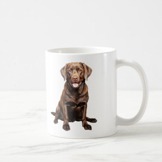 Mug à café Labrador Chocolat (Droite)