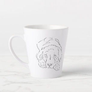 Mug à café Labrador Retriever mignon, Maman de chi
