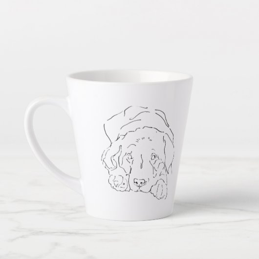 Mug à café Labrador Retriever mignon, Maman de chi (Gauche)