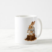 Mug à café Lapin de la Forêt Mignon | Conception d (Devant droit)
