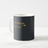 Mug à café Luxe Charbon Or (Devant gauche)