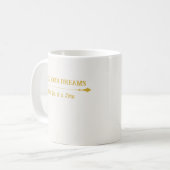 Mug à café Luxe Ivoire Or (Devant gauche)