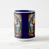 Mug à café mignon Lévrier Afghan (Centre)