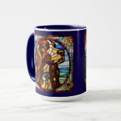 Mug à café mignon Lévrier Afghan (Devant gauche)