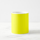 Mug à café minimaliste jaune solide (Centre)