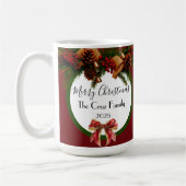 Mug à café/noir chaud de Noël vintage (Gauche)
