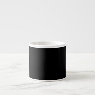 Mug à café noir en céramique minimaliste Tasse d'e