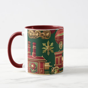 mug à café ornement de noël steampunk