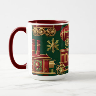 mug à café ornement de noël steampunk