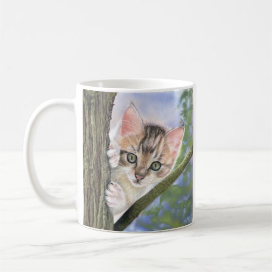 Mug à café ou thé avec chaton (Gauche)