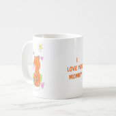 Mug à café ou thé "Maman capybara et bébé" (Devant gauche)