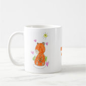 Mug à café ou thé "Maman capybara et bébé" (Gauche)