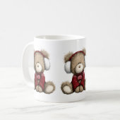 Mug à café Ours en peluche d'hiver (Devant gauche)