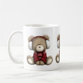 Mug à café Ours en peluche d'hiver (Gauche)