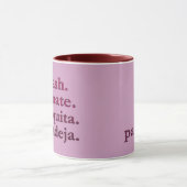 MUG À CAFÉ PADEL – WORD VIBES - MAROONS & ROUGE (Centre)