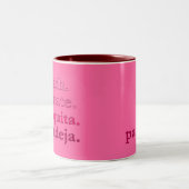 MUG À CAFÉ PADEL – WORD VIBES – ROSES CERISE (Centre)