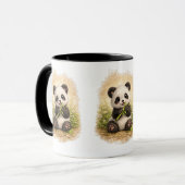 Mug à café panda mignon – adorable bébé panda (Devant gauche)