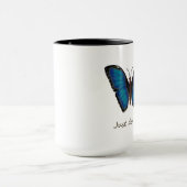 Mug à café Papillon Bleu (Centre)