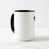 Mug à café Papillon Bleu (Devant gauche)