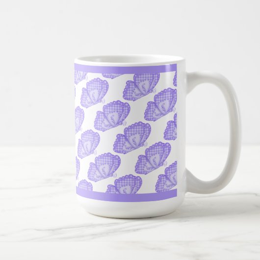 Mug à café Papillons Violets (Droite)