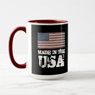 MUG À CAFE PATRIOTIQUE FABRIQUÉ AUX ÉTATS-UNIS