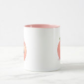 Mug à café pêche mignon Kawaii (Centre)