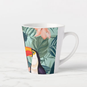 Mug à café perroquet tropical