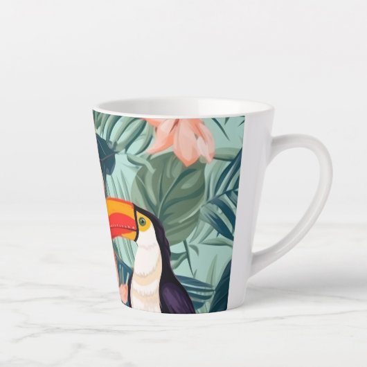 Mug à café perroquet tropical (Droite)