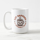 Mug à café personnalisable pour grand-mère (Gauche)