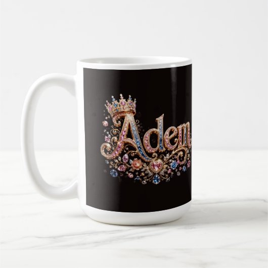 Mug à café personnalisé Adam Crown (Gauche)