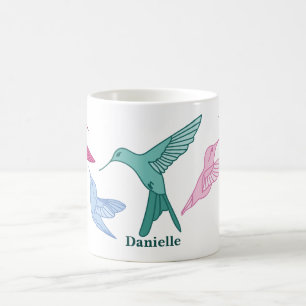 Mug à café personnalisé avec colibri