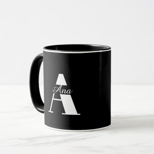 Mug à café personnalisé avec nom (Devant gauche)