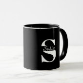 Mug à café personnalisé avec nom (Devant droit)