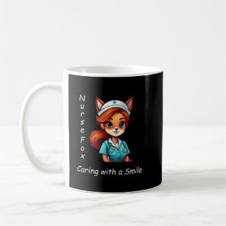 Mug à café personnalisé Infirmière Fox - Nom perso