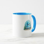 Mug à café Pieuvre Mignonne Kawaii (Devant droit)