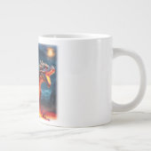 Mug à café Pleine lune Dragon Rouge (Droite)