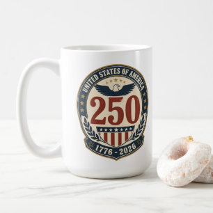 Mug à café pour le 250e anniversaire de l'Amérique