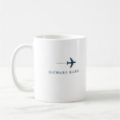 Mug à café pour un pilote d'avion (Gauche)
