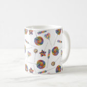Mug à café Rainbow Lollipops (Devant droit)