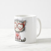 Mug à café réconfortant avec design de chaton (Devant droit)
