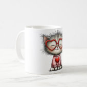 Mug à café réconfortant avec design de chaton (Devant gauche)