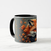 Mug à café Renard Mignon – Cadeau d'animal de la f (Devant gauche)