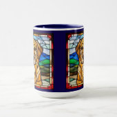 Mug à café Retriever doré mignon (Centre)