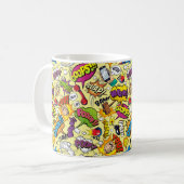 Mug à café Retro Pop Art - Vibrant et Cool (Devant gauche)
