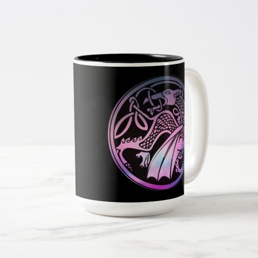 Mug à café rond céleste Dragon (Devant droit)