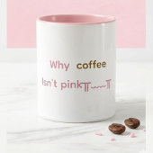 Mug à café rose