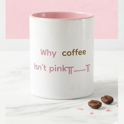 Mug à café rose