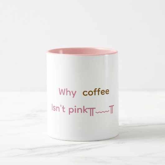 Mug à café rose (Centre)