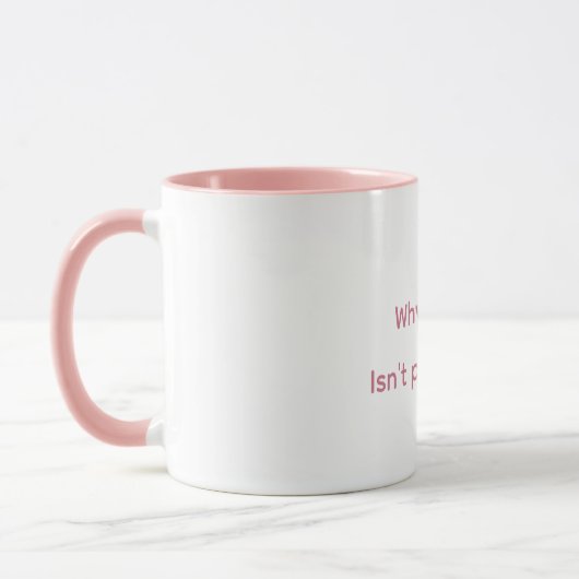 Mug à café rose (Gauche)